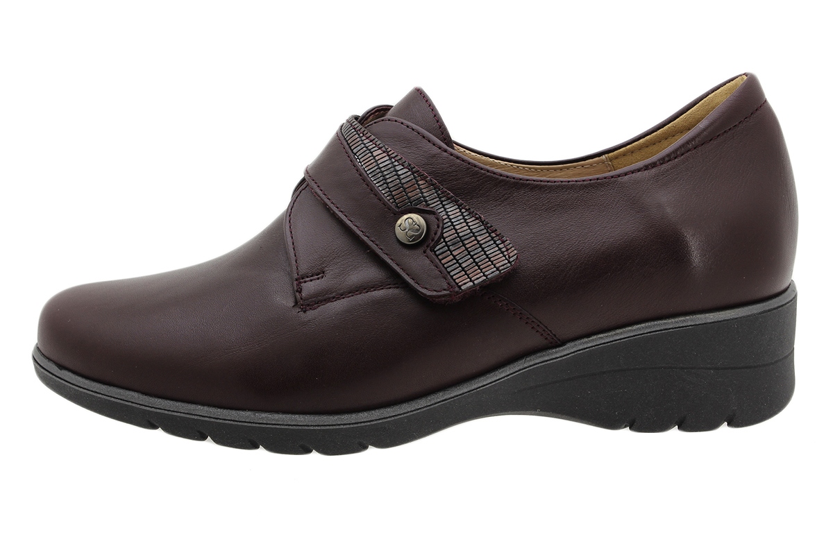 Velcro Shoe Bordeaux Leather 195952 | Piesanto Online Shop