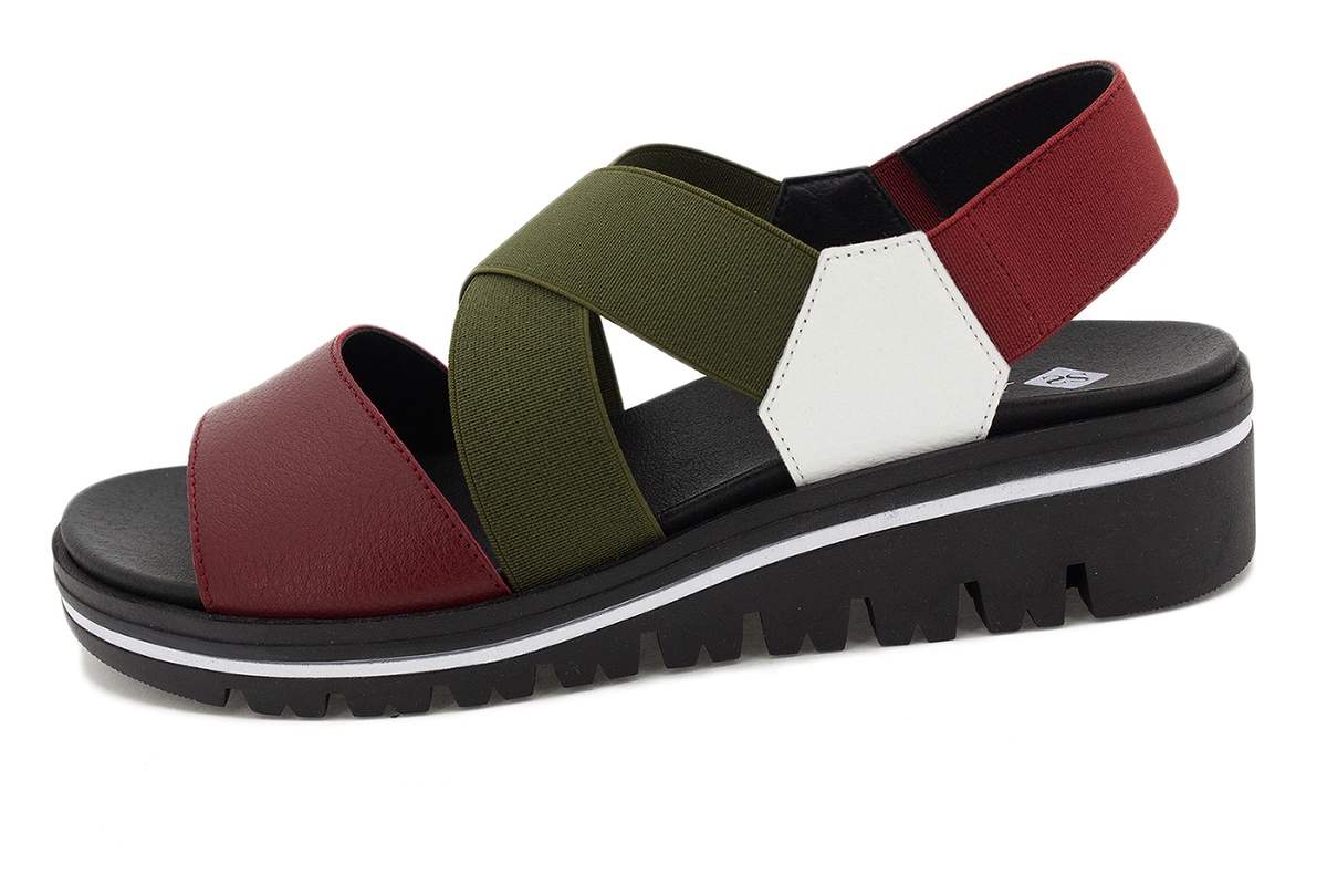 Sandalia Plantilla Extraíble Piel Rojo 210787 | Tienda Online Piesanto