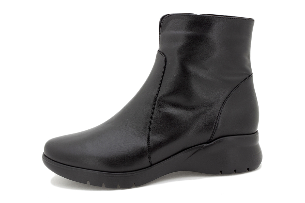 Black Leather Ankle boot 235877 | Piesanto Online Shop