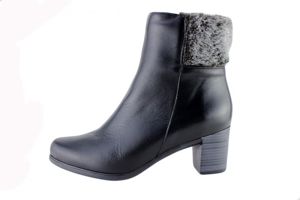 Ankle Boot Black Leather 175871