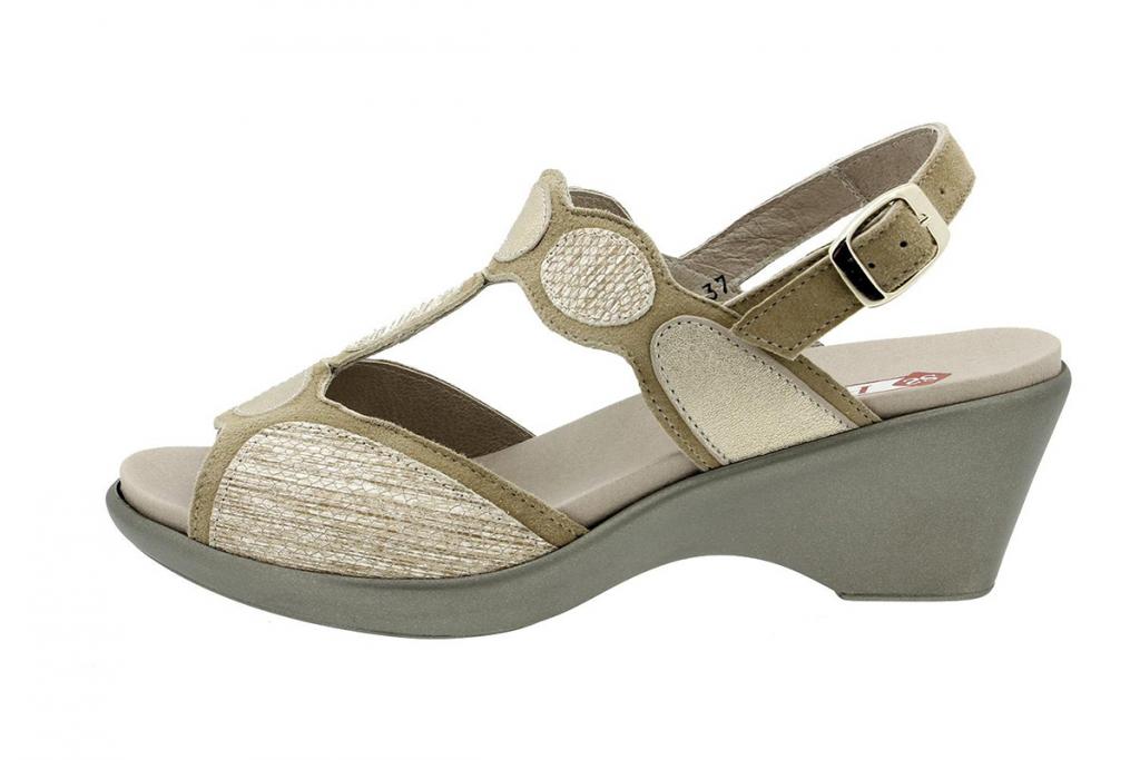 Removable Insole Sandal Beige Suede 180863