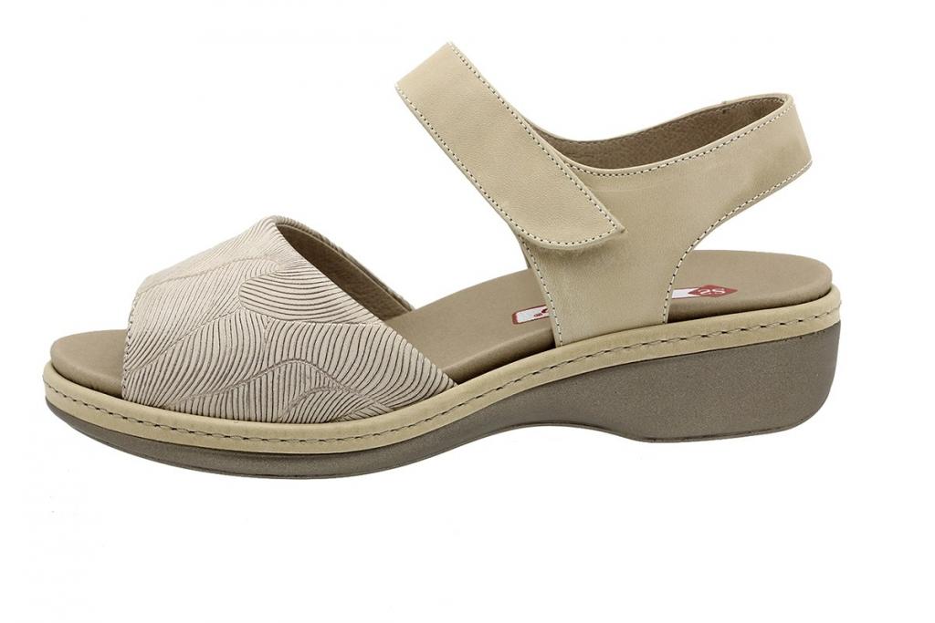 Removable Insole Sandal Beige Leather 190807