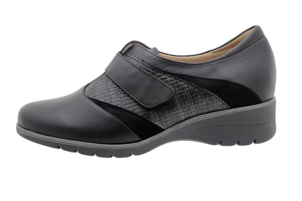 Velcro Shoe Black Leather 195956