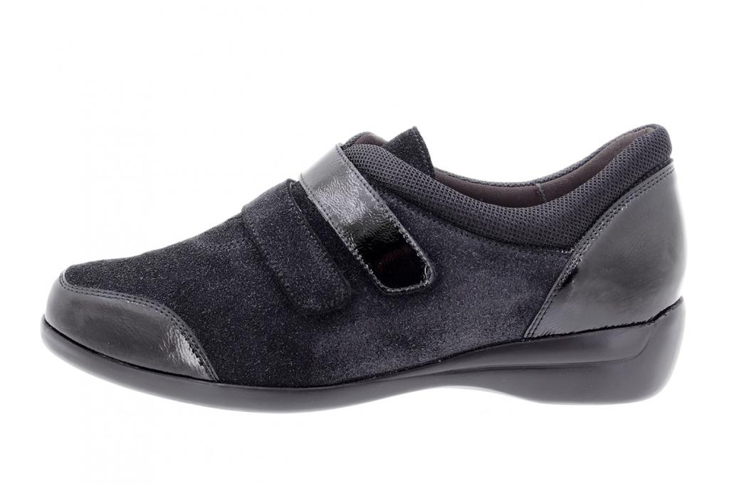 Velcro shoe Black Patent 205576