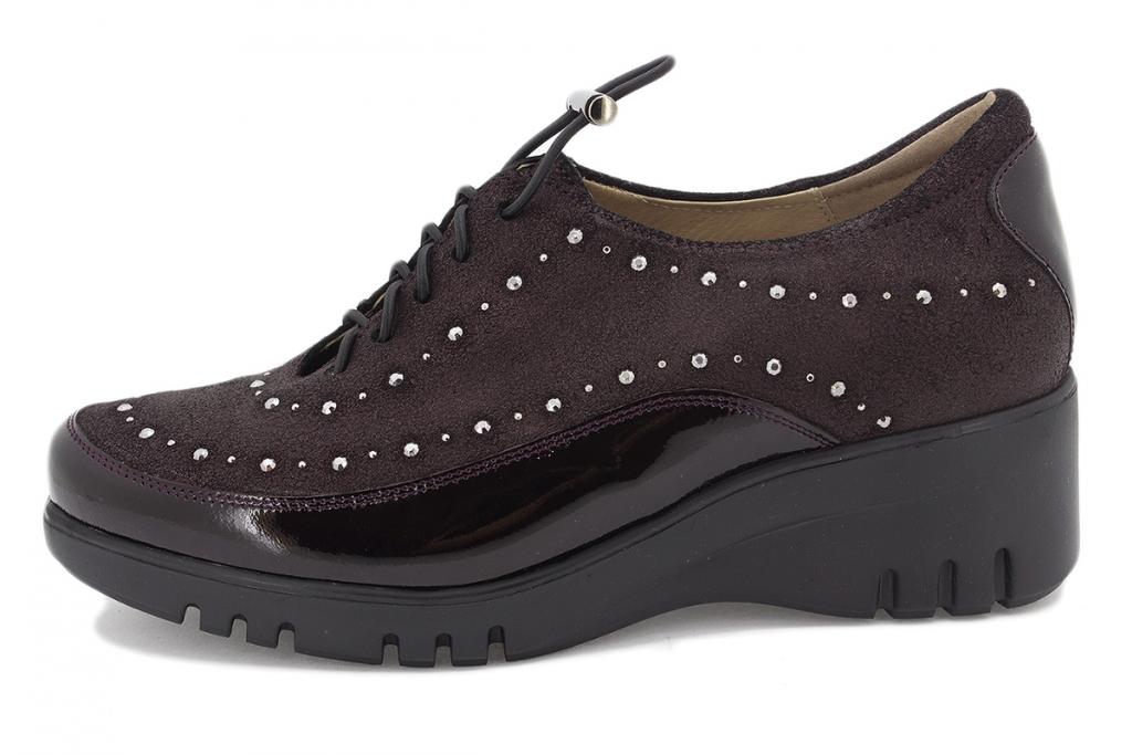 Lace-up shoe Bordeaux Patent 205924
