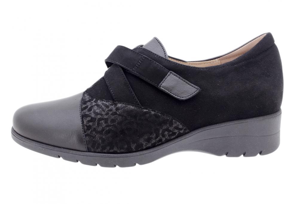 Velcro shoe Black Leather 205956