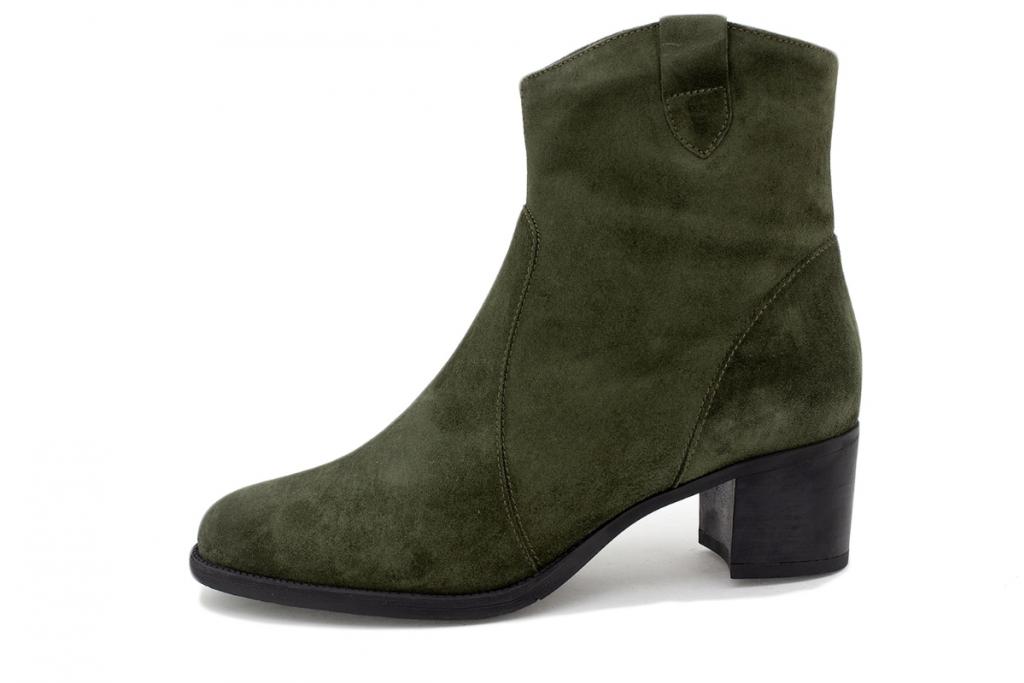 Green Suede Ankle boot 225449