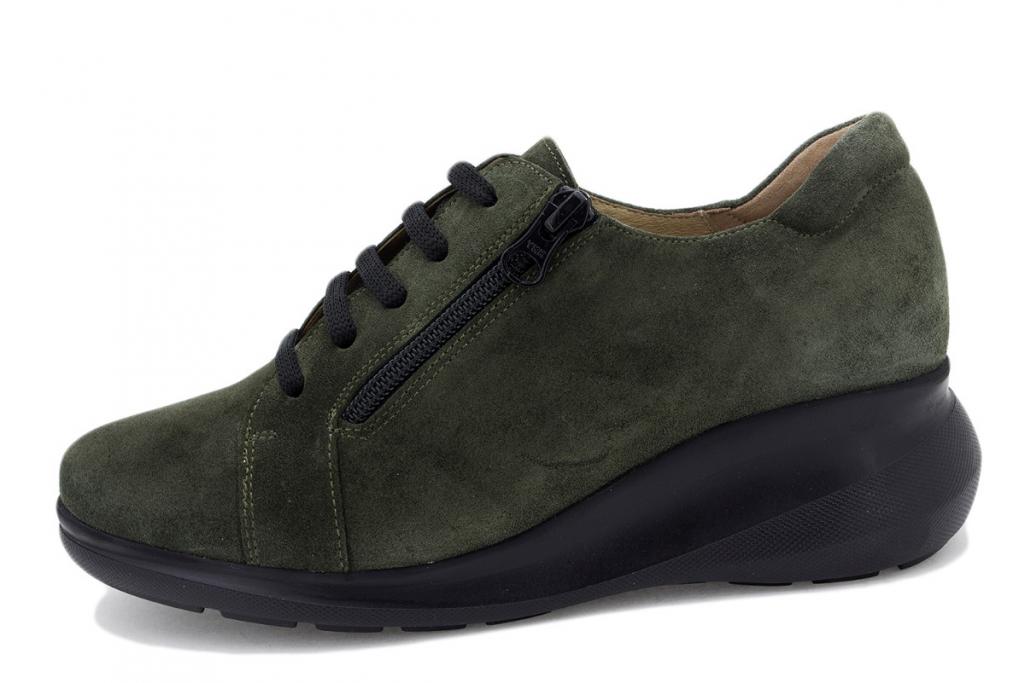 Green Suede Lace-up shoe 225825