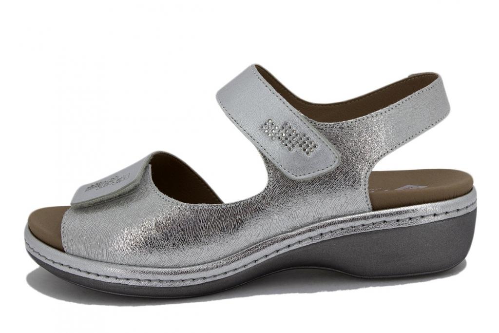 Silver Metal Removable Insole Sandal 230820