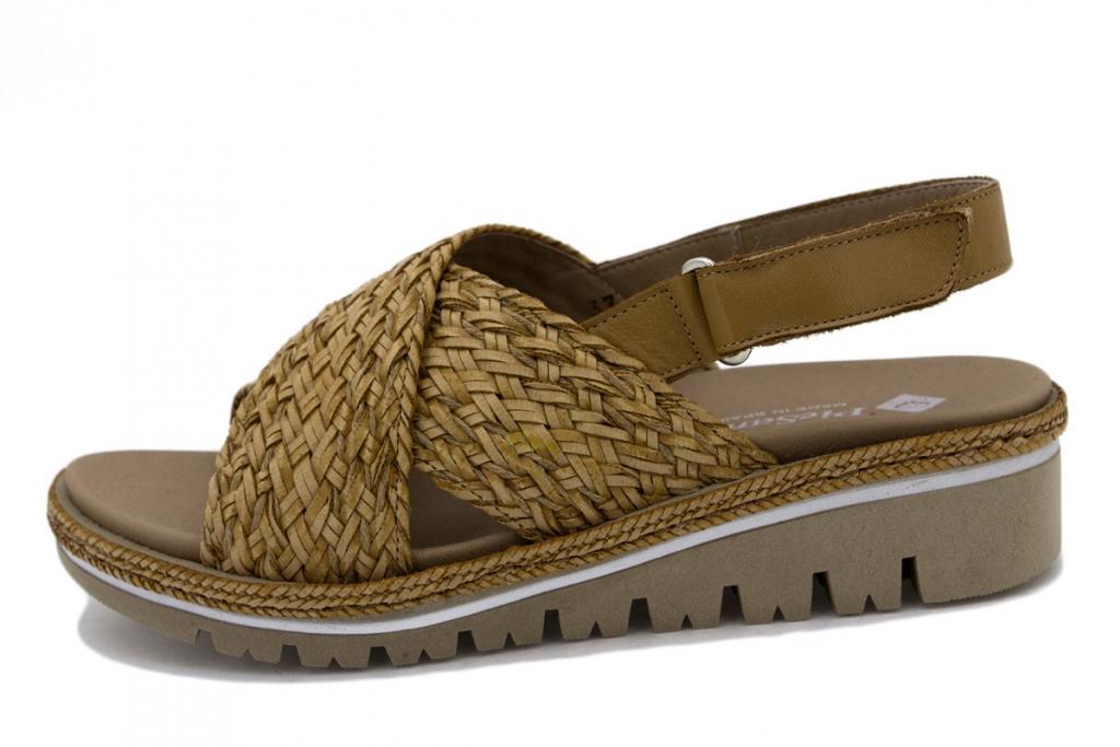 Tan Interlaced Removable Insole Sandal 230843