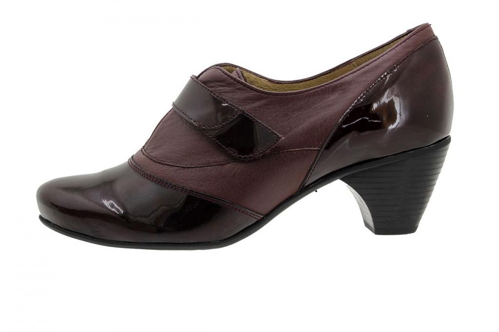 Velcro Shoe Bordeaux Patent 9406