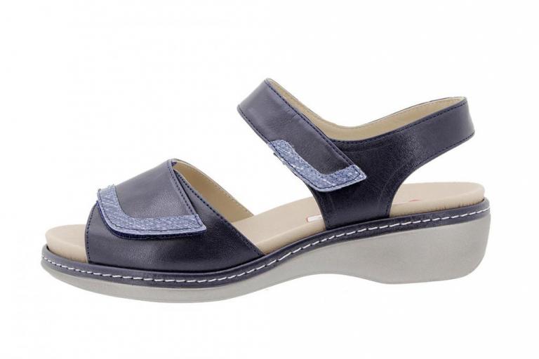 Sandalia Plantilla Extraíble Piel Azul 180802 | Tienda Online Piesanto