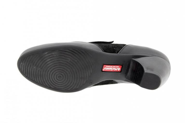 Zapato Velcro Piel-Serpiente Negro 9406